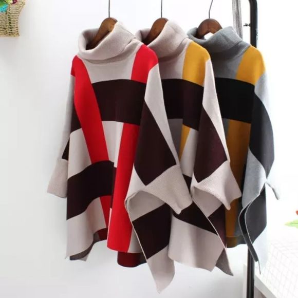 Stylish Soft Cozy Poncho - Picture 6 of 17